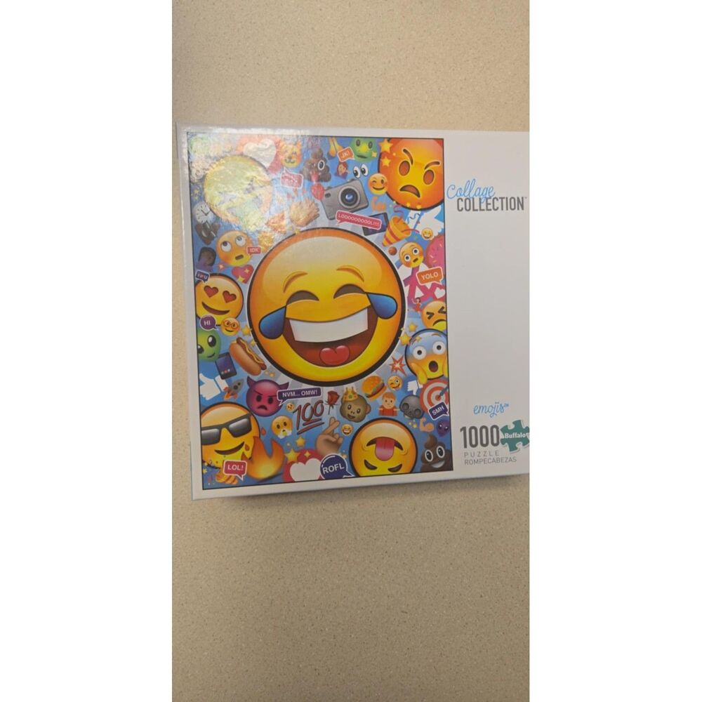 Buffalo Games Emojis 1000 Piece Jigsaw Puzzle Collage Collection